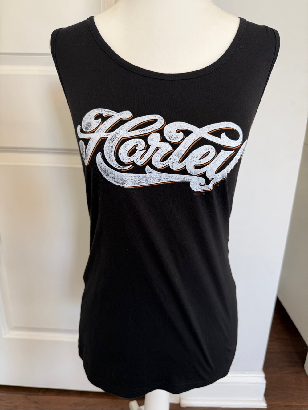 Harley-Davidson Black Tank with Orange Logo